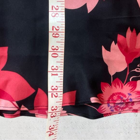 VTG Y2K August Silk Intimates Silk Babydoll Floral Slip Dress Fairygoth Size L - Picture 10 of 10